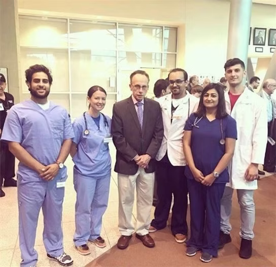 Group of medical professionals smiling together