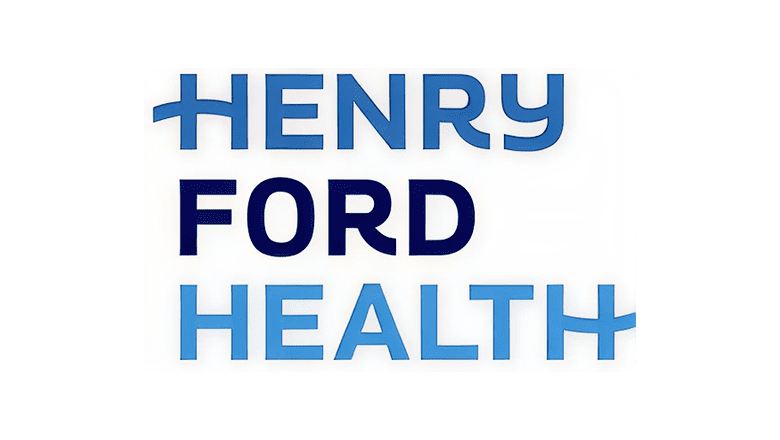 Henry Ford Health logo in blue